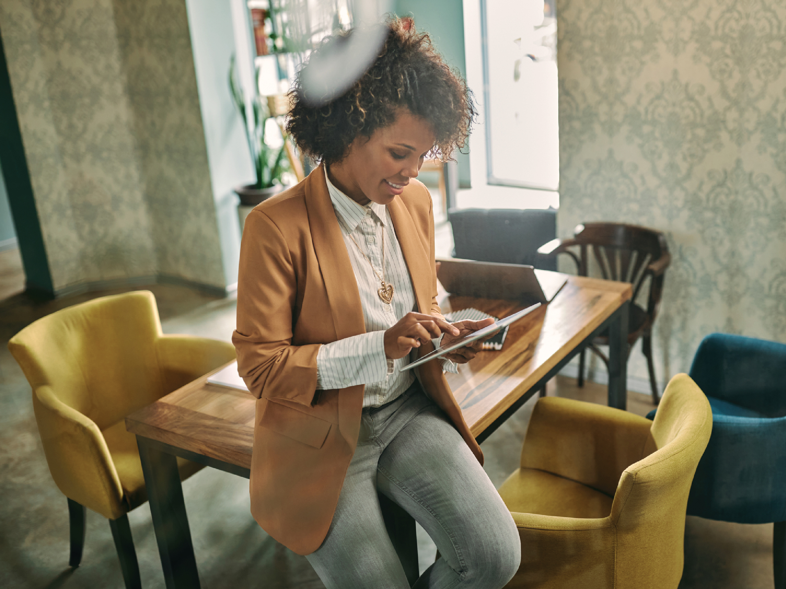 Email marketing professional sending out emails.